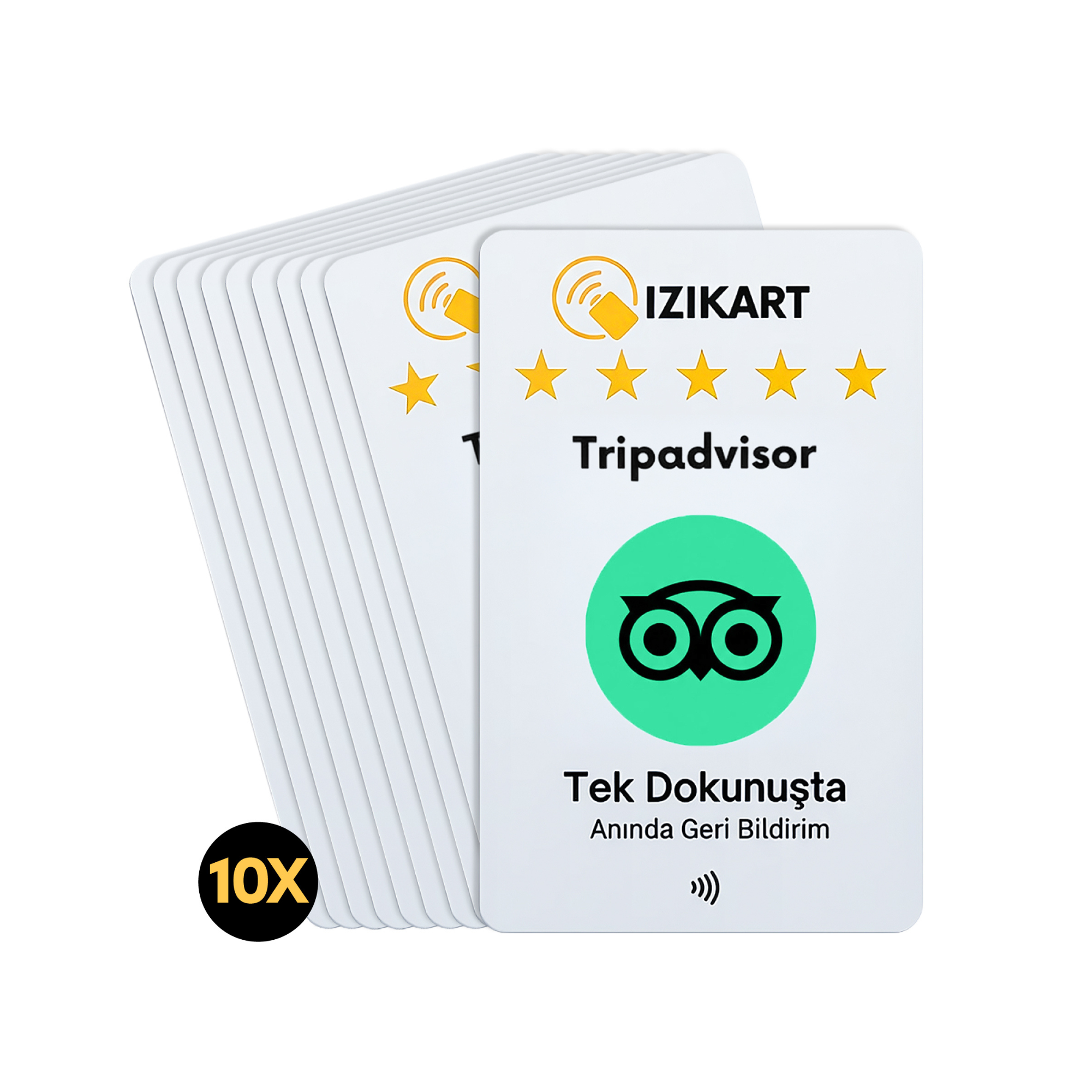 NFC Tripadvisor yorum kartı – İziKart