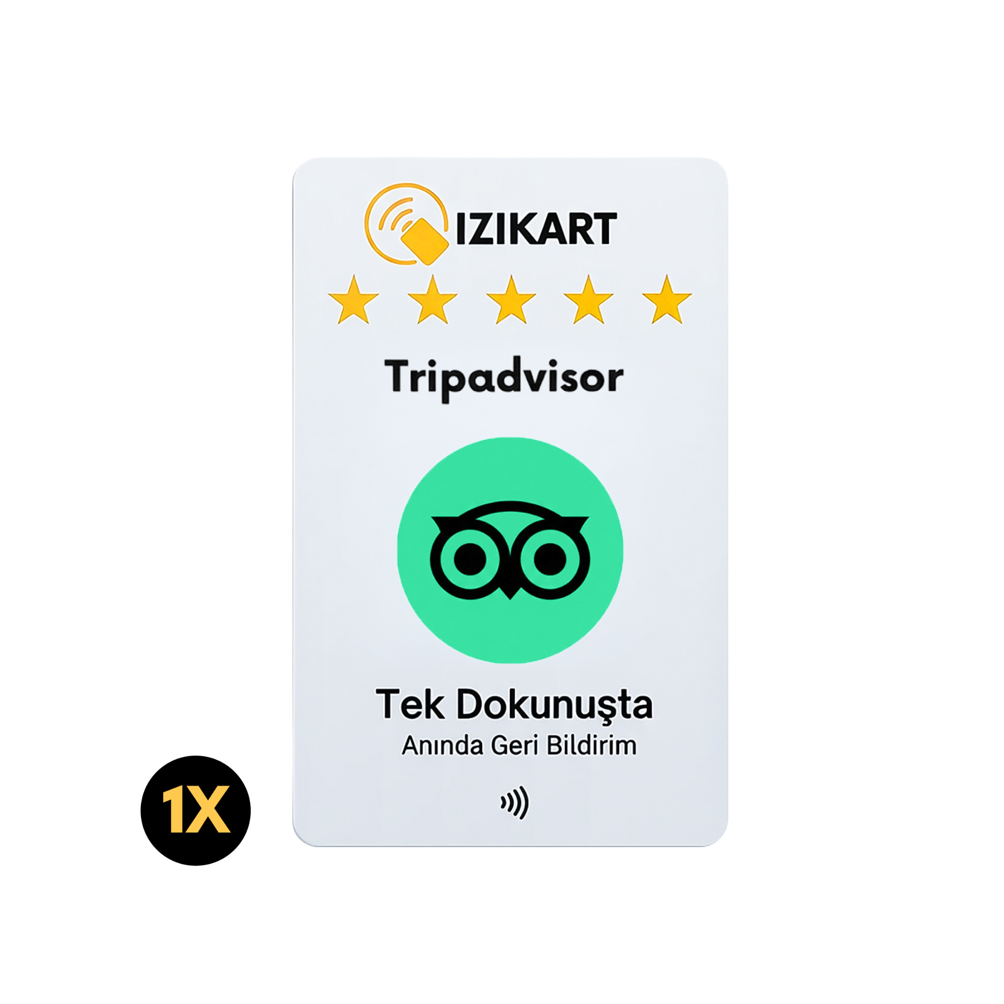 NFC Tripadvisor yorum kartı – İziKart