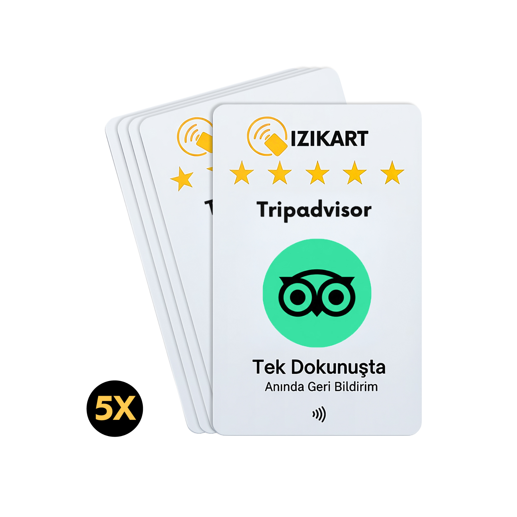 NFC Tripadvisor yorum kartı – İziKart